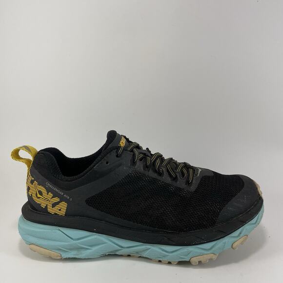 Hoka One One Challenger ATR 5 Running Shoes Womens Size 5 D Wide Black Blue - Picture 1 of 11